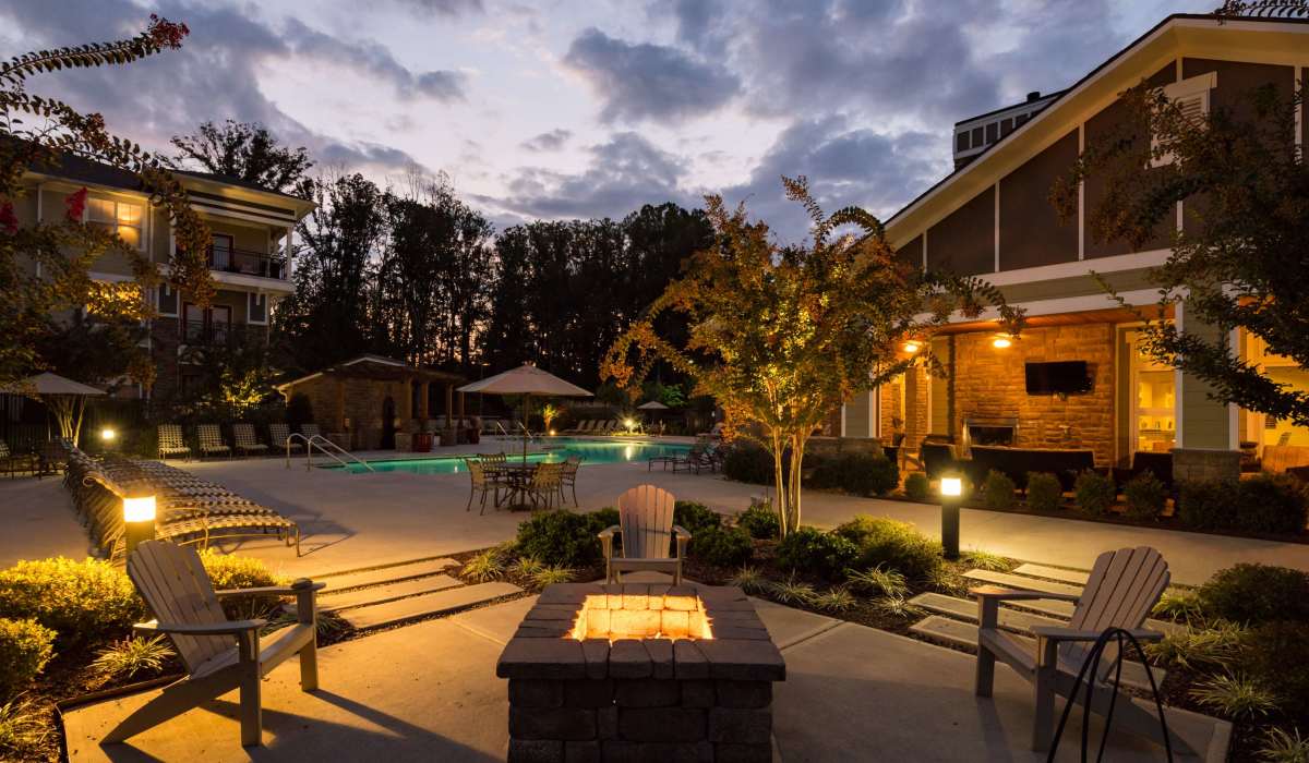 Outdoor firepit at The Preserve at Hardin Valley in Knoxville, Tennessee