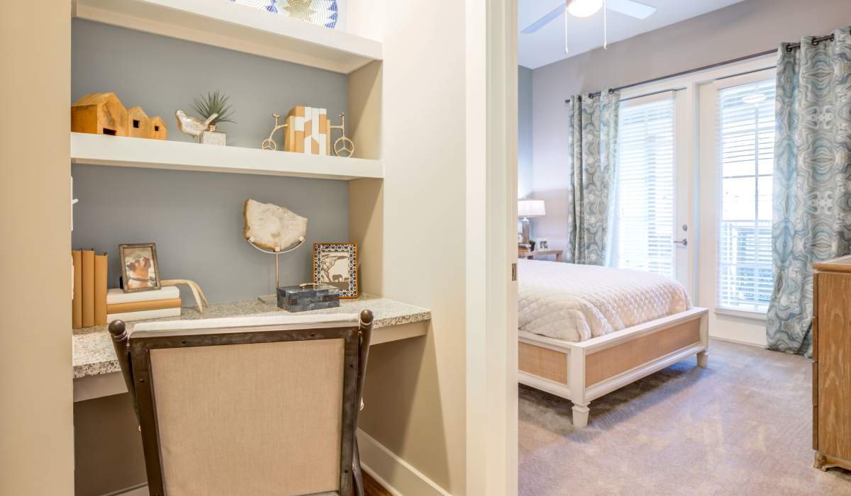 Reading nook near bedroom at The Heyward in Charleston, South Carolina