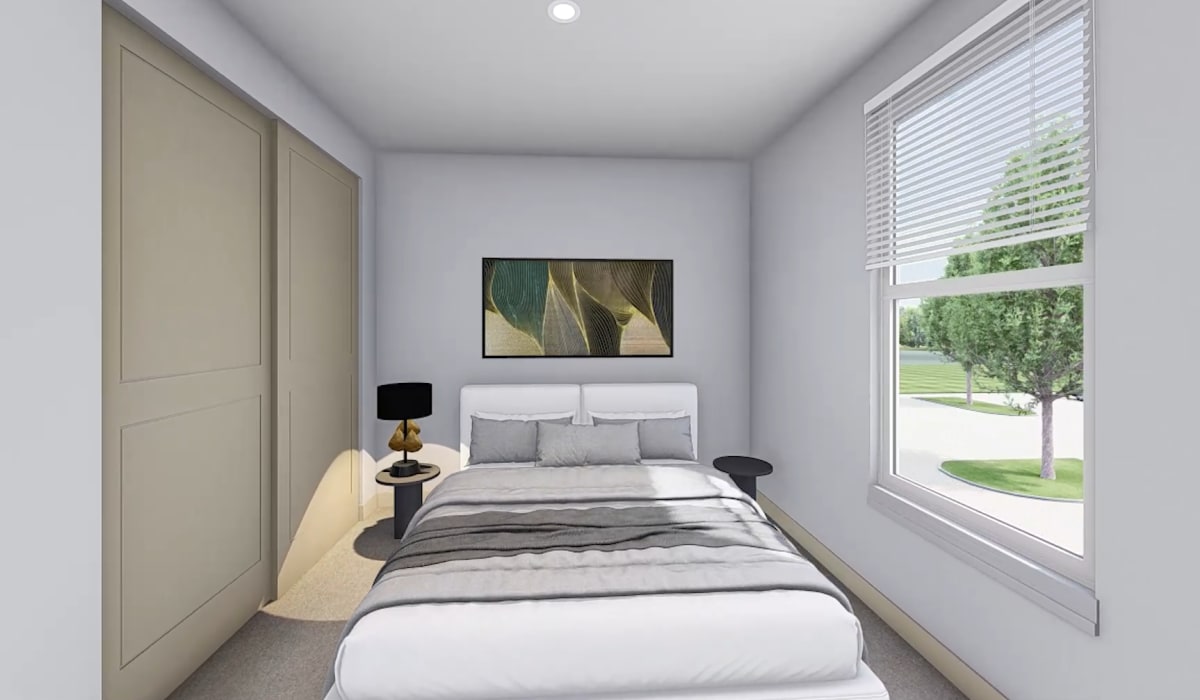 bedroom at Riley Crossing At Gateway Park in Greenfield, Indiana