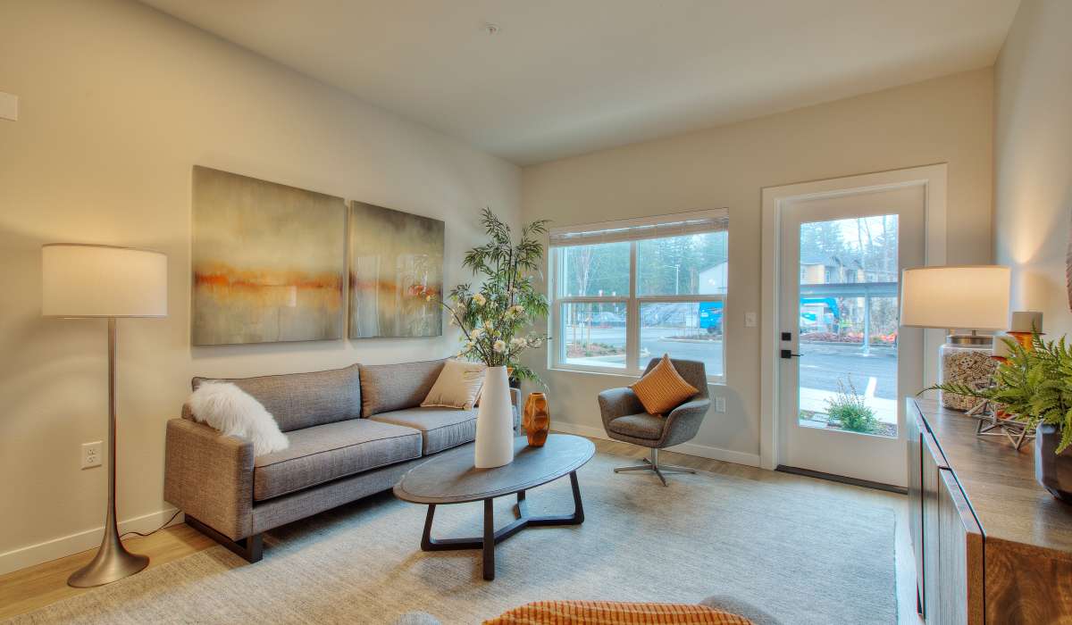 Living room at Alder Walk in Puyallup, Washington