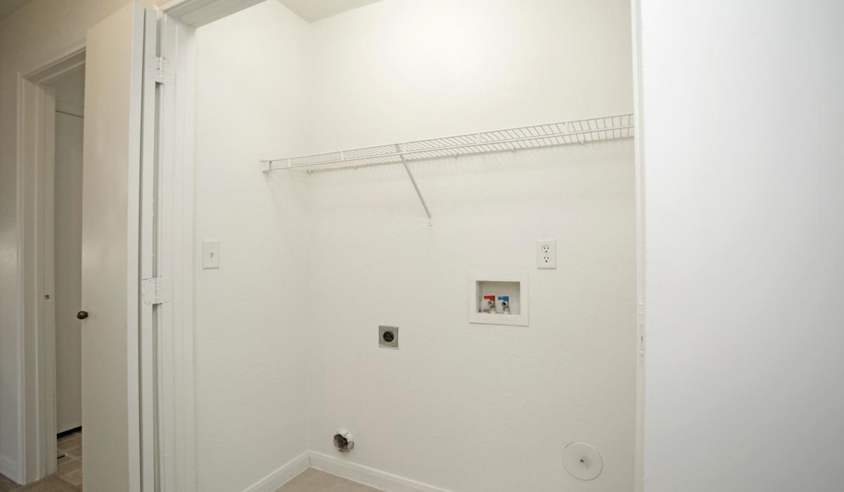 Space for washer and dryer at North Oak Crossing in Kansas City, Missouri