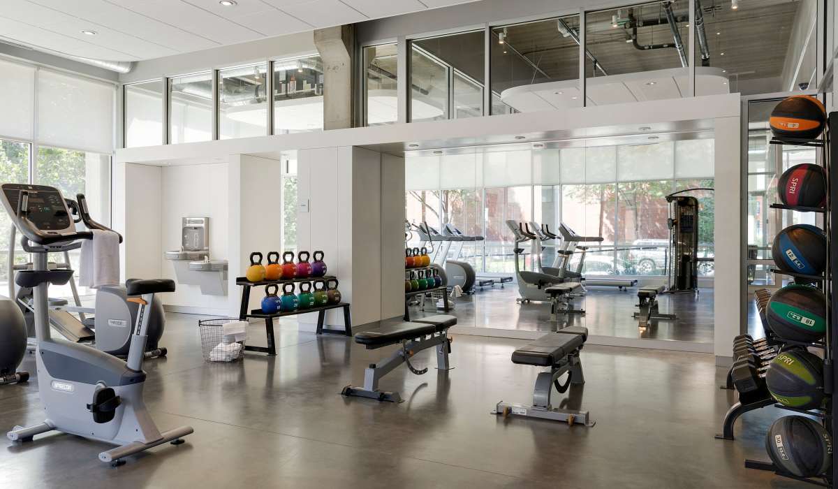 Fitness center at NoLo in Minneapolis, Minnesota