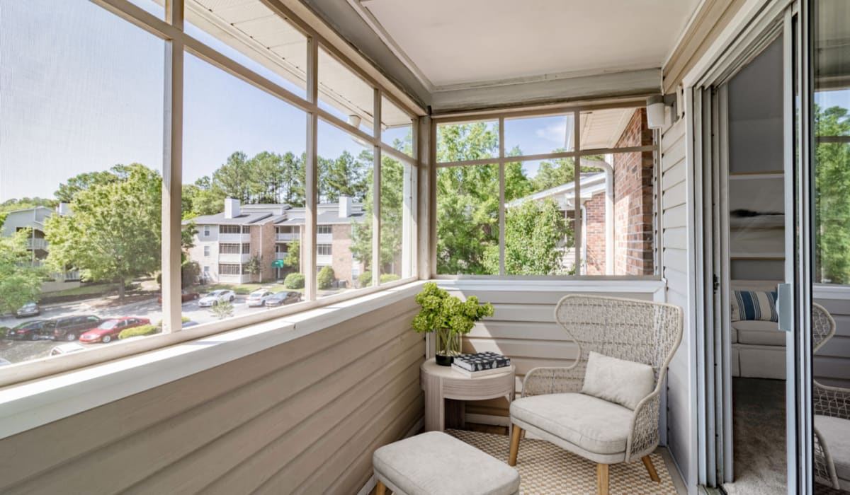 Balcony at Tamarack on the Lake in Fayetteville, North Carolina