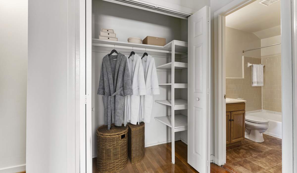 closet at Landmark at Tuckahoe in Henrico, Virginia