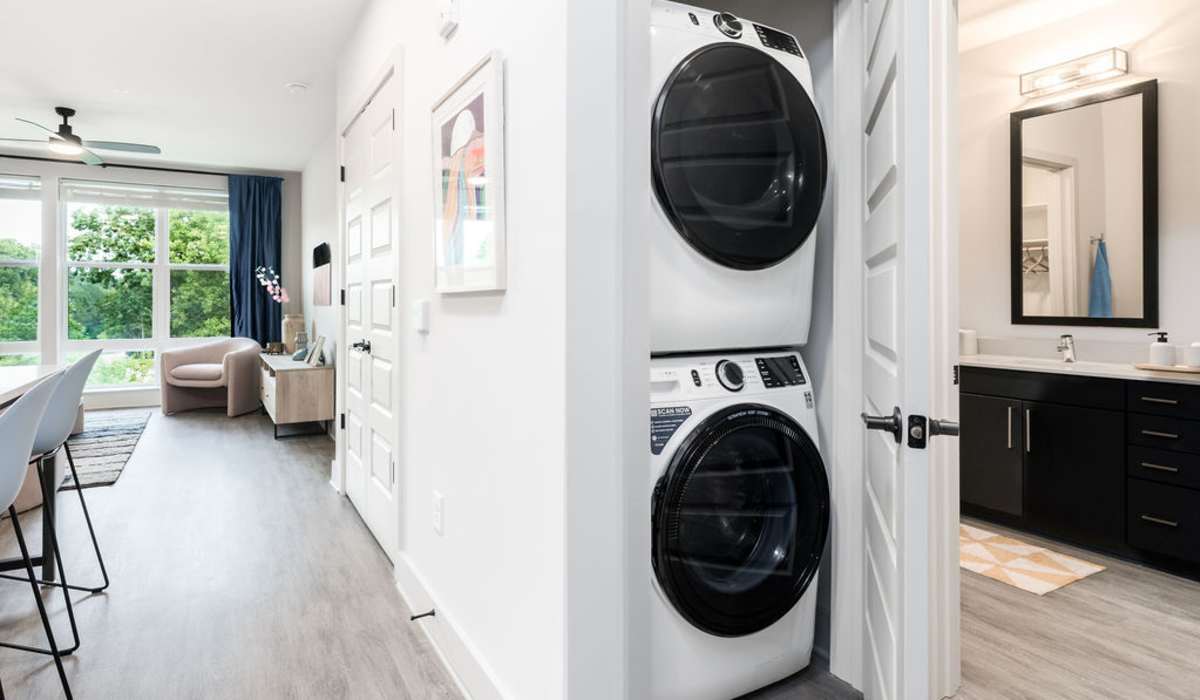 Washer and dryer at Channel House in Raleigh, North Carolina