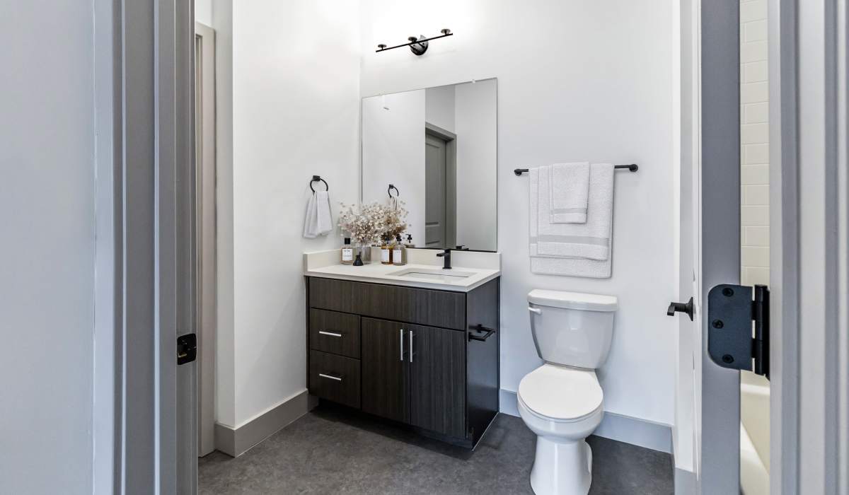 Bathroom at Sphere Apartments in Richmond, Virginia