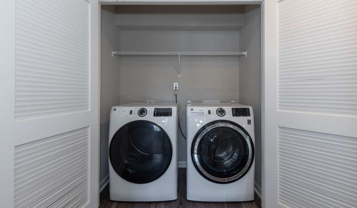 Upgraded washer and dryer at Attain at Chic’s Beach, Virginia Beach, Virginia
