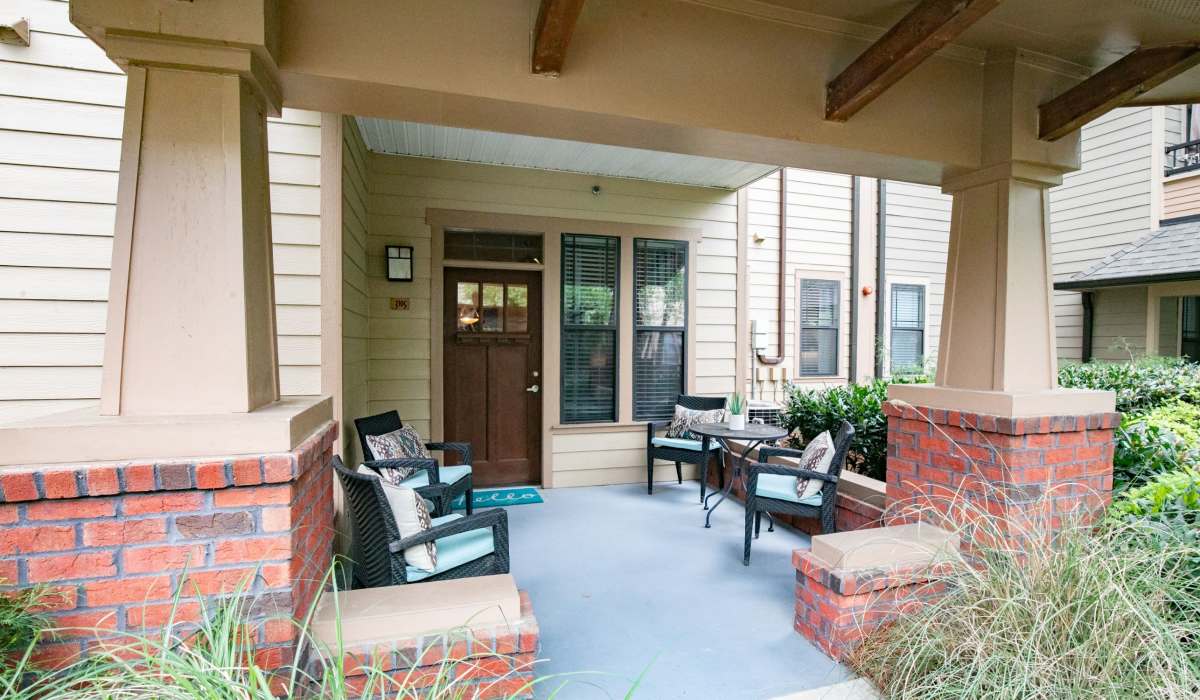 Apartment entrance at The Reserve at Johns Creek Walk in Johns Creek, Georgia