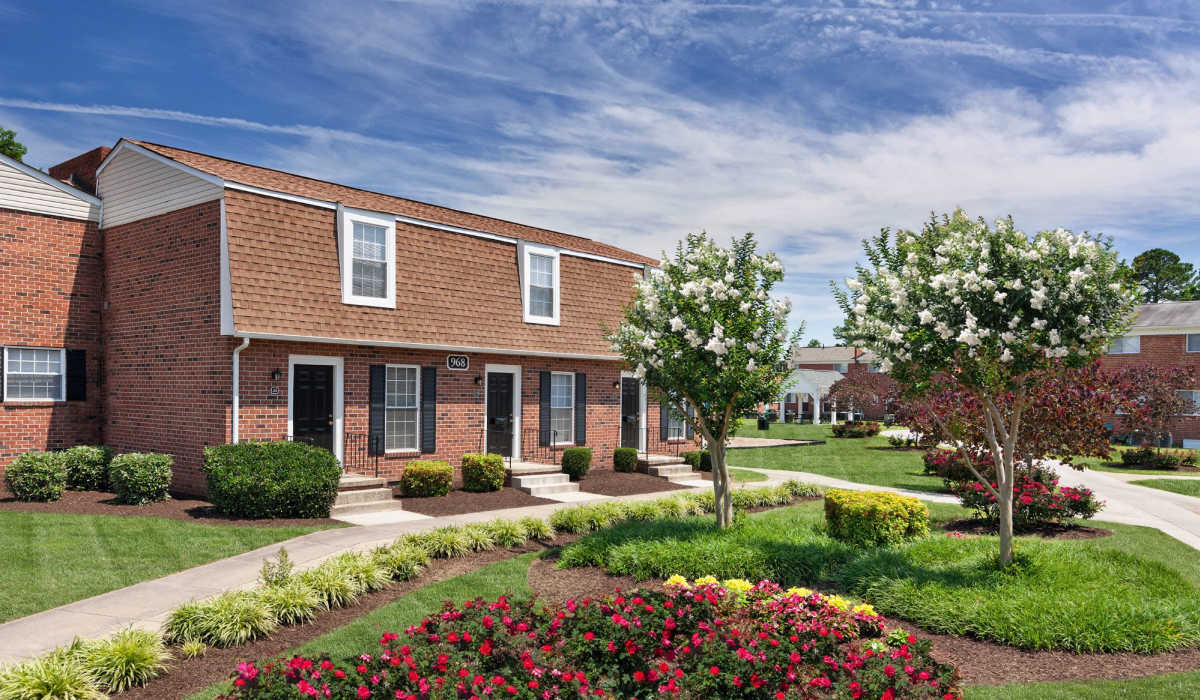 Exterior building at The Landing at Oyster Point in Newport News, Virginia