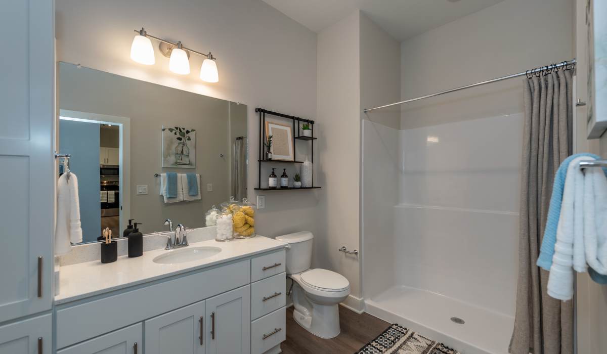 Luxury bathroom at Acclaim at the Hill, Fredericksburg, Virginia