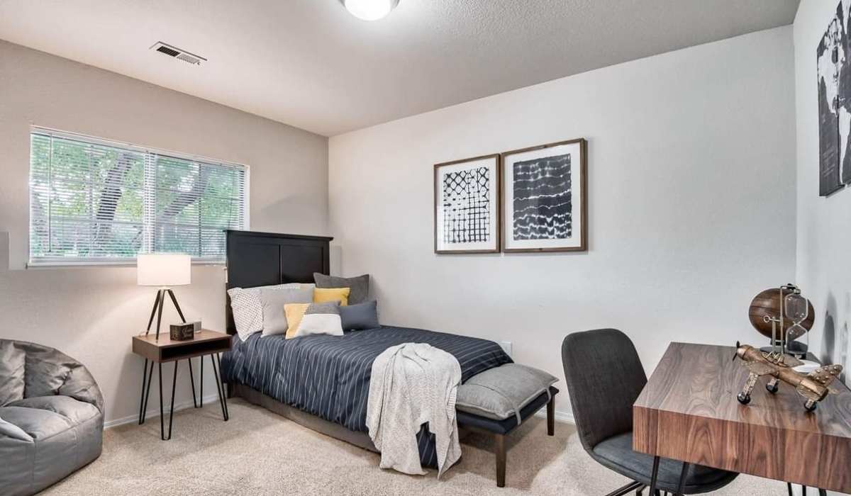 Model room in a home at The District At Manhattan Apartments in Manhattan, Kansas