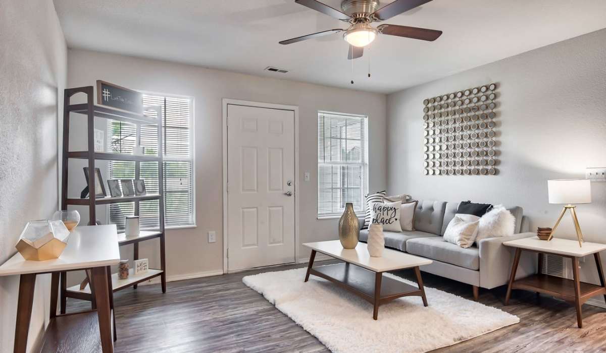 Front door to a unit at The District At Manhattan Apartments in Manhattan, Kansas