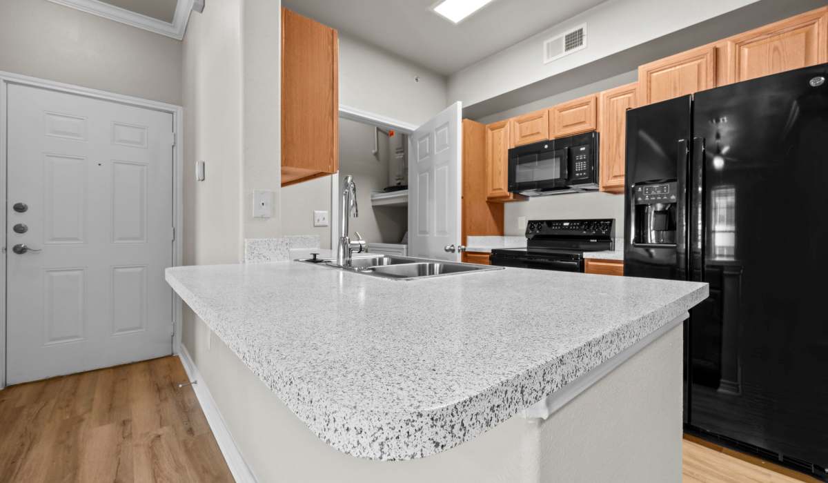 Kitchen bar at Hidden Creek in Allen, Texas