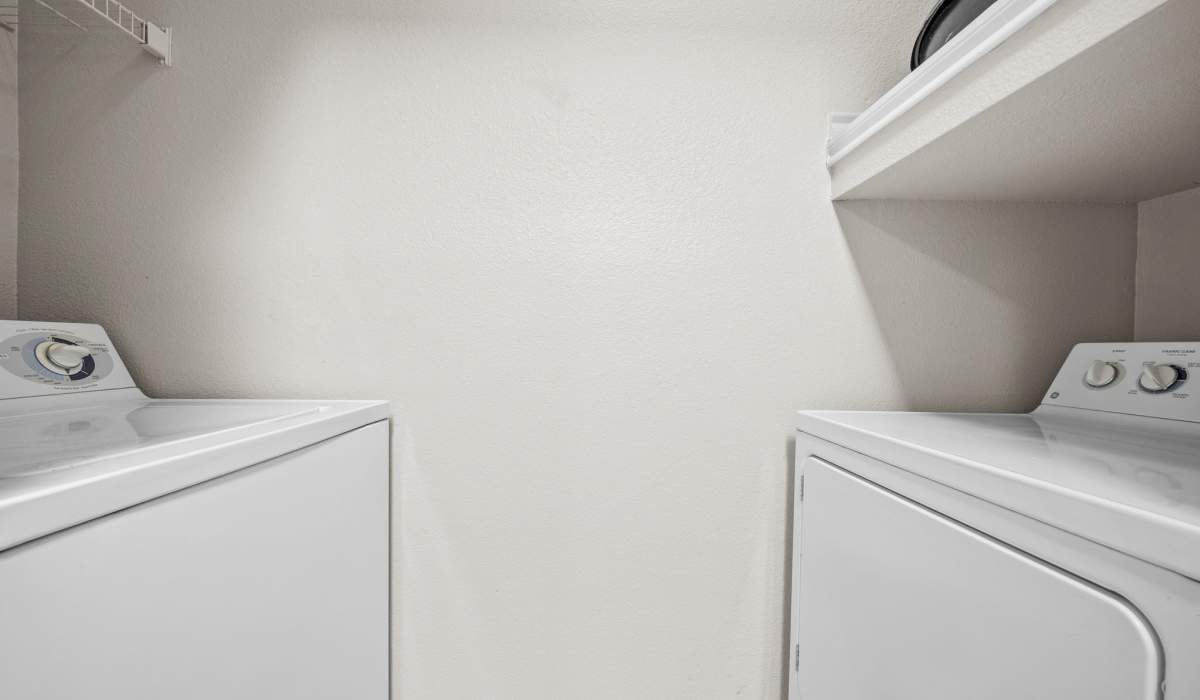 Washer and dryer at Hidden Creek in Allen, Texas