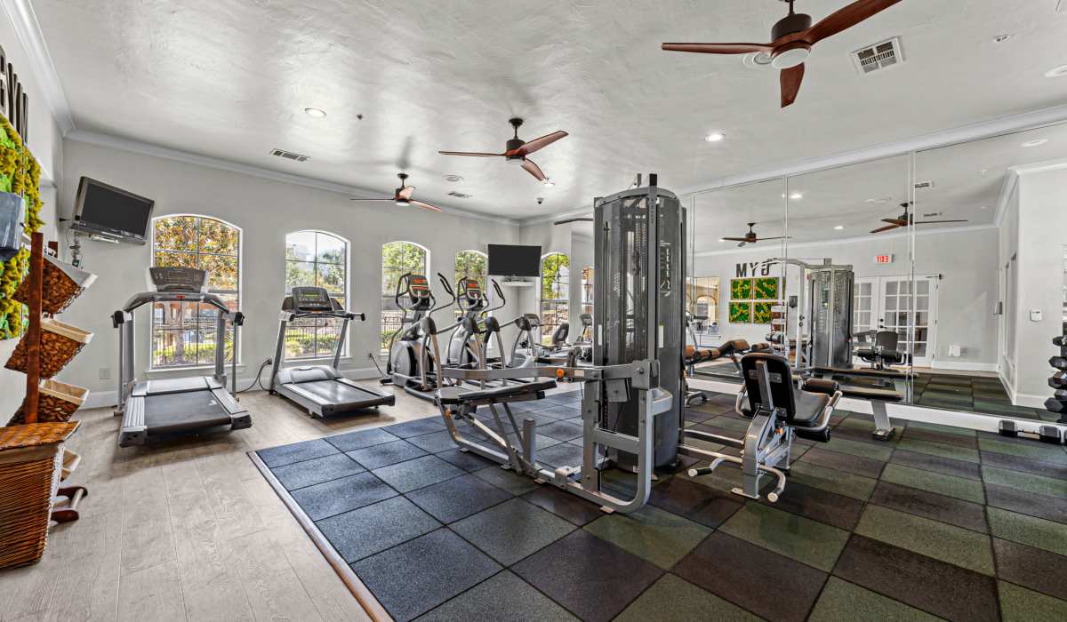 Fitness center at Lebanon Ridge in Frisco, Texas