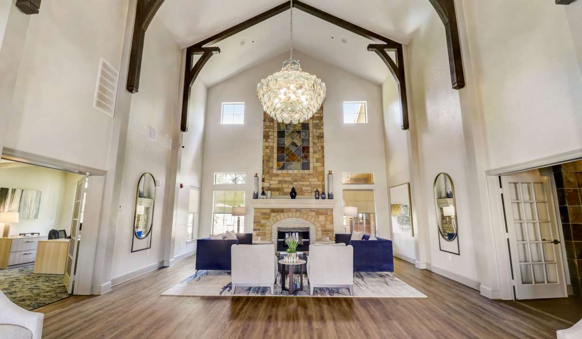 Clubhouse interior at Park Avenue at Boulder Creek in Houston, Texas