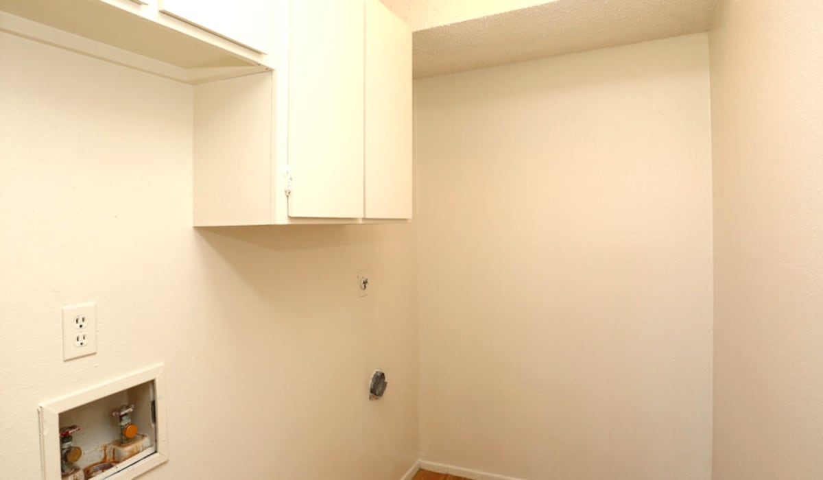 Storage in a model home at Taft Haus in Wichita Falls, Texas