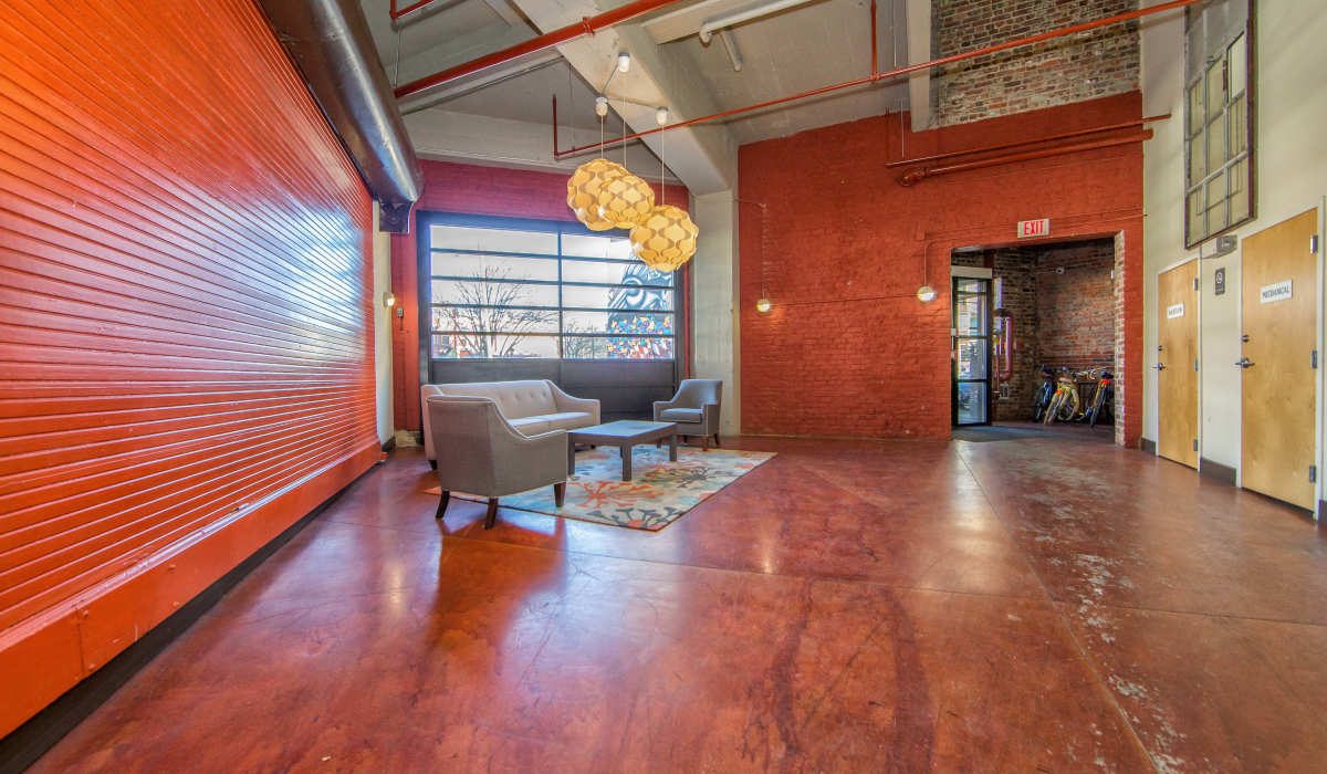 Fully equipped fitness center at District Square Apartments in Richmond, Virginia