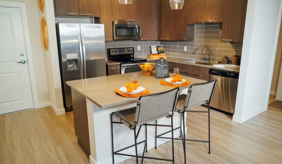 Kitchen and dining area at Mayfair Reserve in Wauwatosa, WI