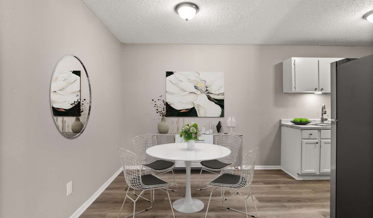 Resident in well-furnished living room at Santa Rosa in Lafayette, Louisiana