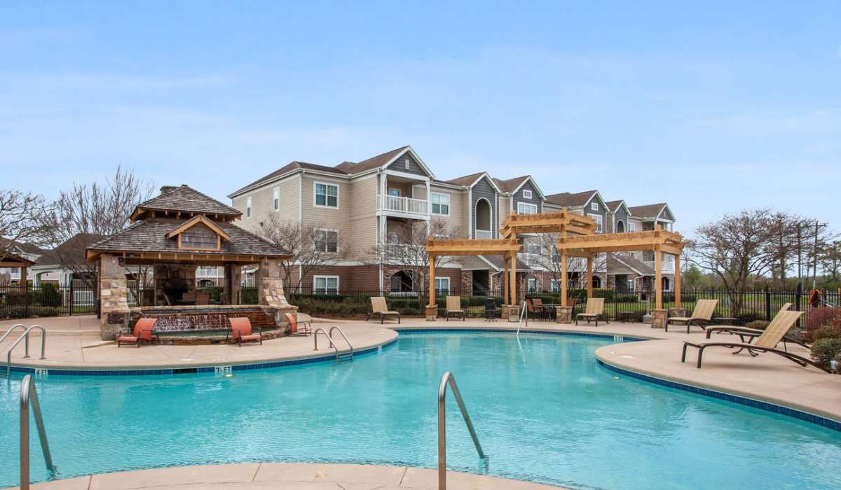  Resort style swimming pool at Ansley Place in Houma, Louisiana