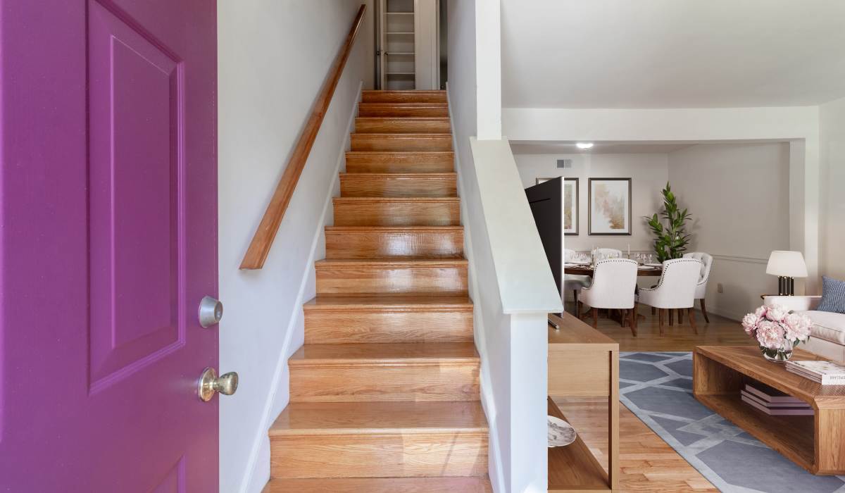 View from front door at Landmark at Gayton Apartments in Richmond, Virginia
