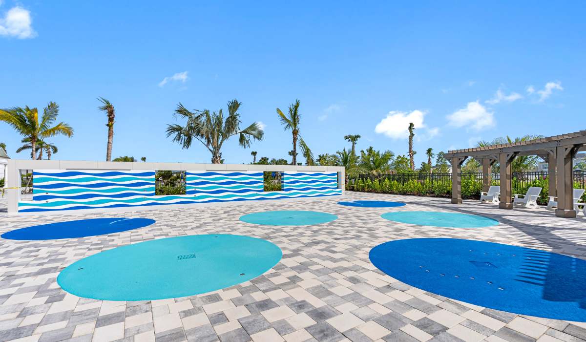 Outdoor swimming pool at Tredici at Central Park in Port St. Lucie, Florida