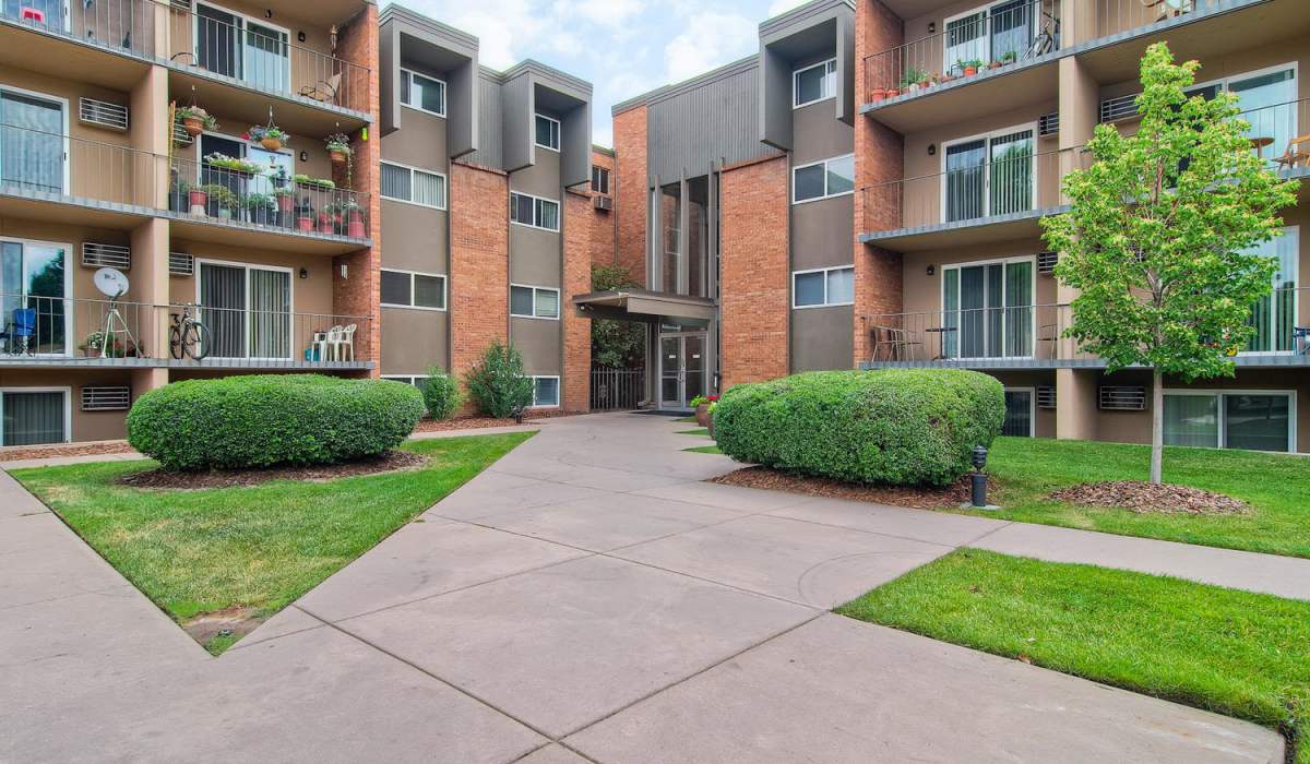 Parking road at Glenlake Apartments in Boulder, Colorado