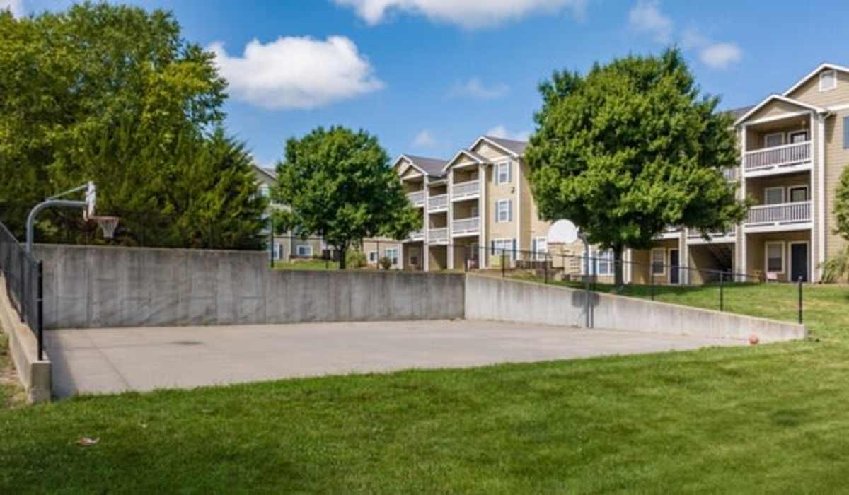 Basket ball court at The District At Manhattan Apartments in Manhattan, Kansas
