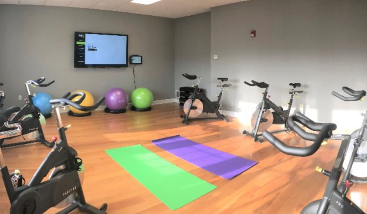 Yoga center at The Pointe On College Avenue in Manhattan, Kansas