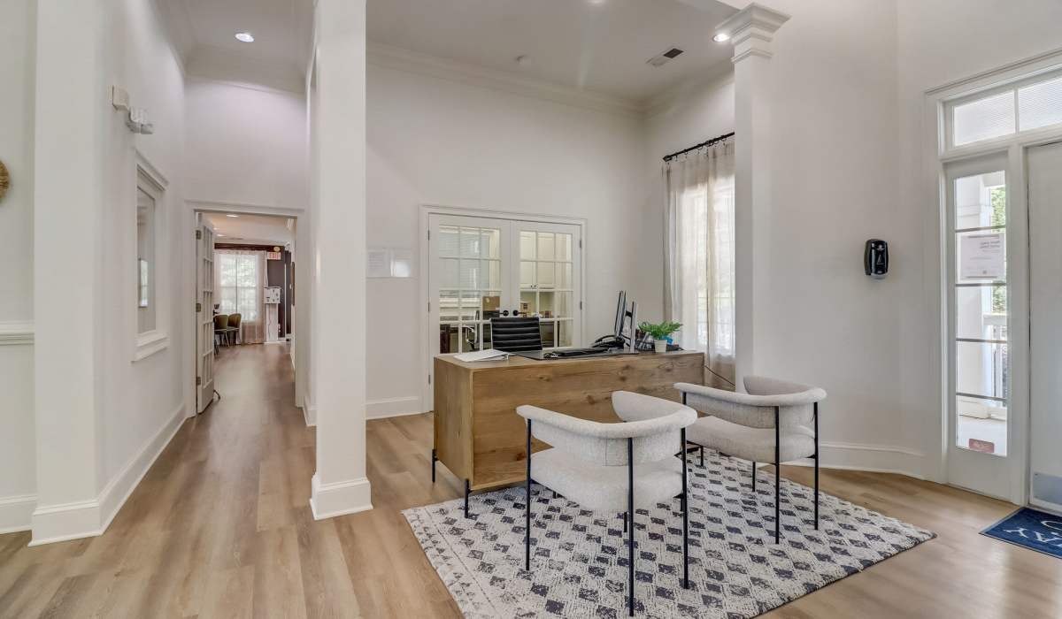 Leasing office interior at Parkway Grand in Decatur, Georgia