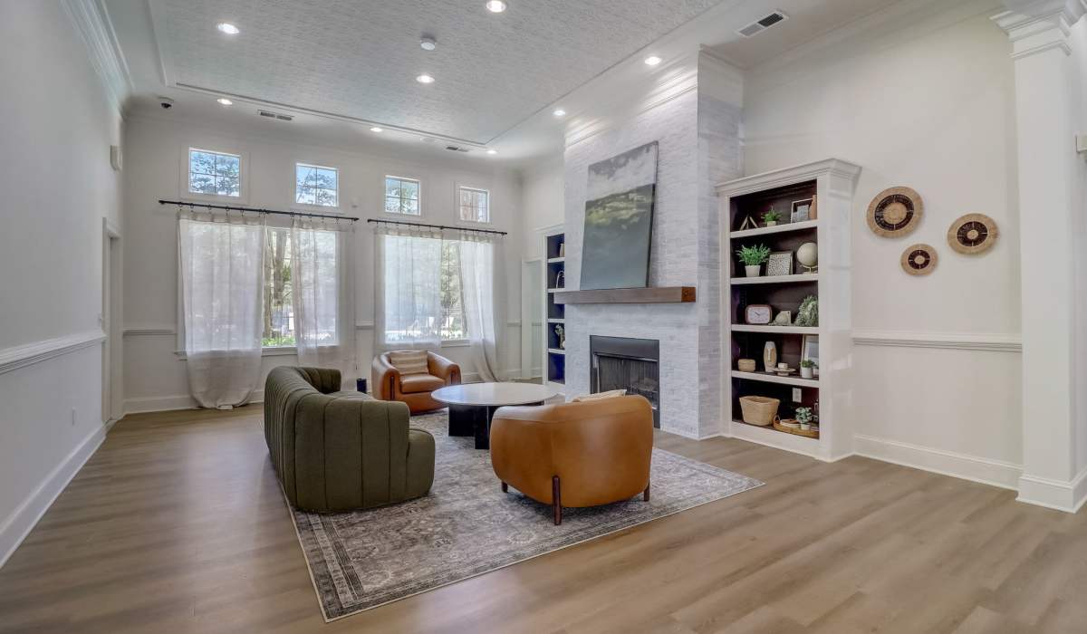 living room with wooden flooring at Parkway Grand in Decatur, Georgia