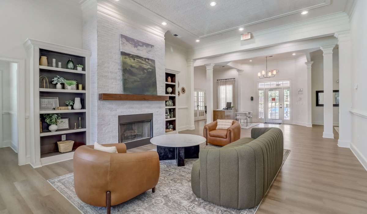 Comfy lobby at Parkway Grand in Decatur, Georgia