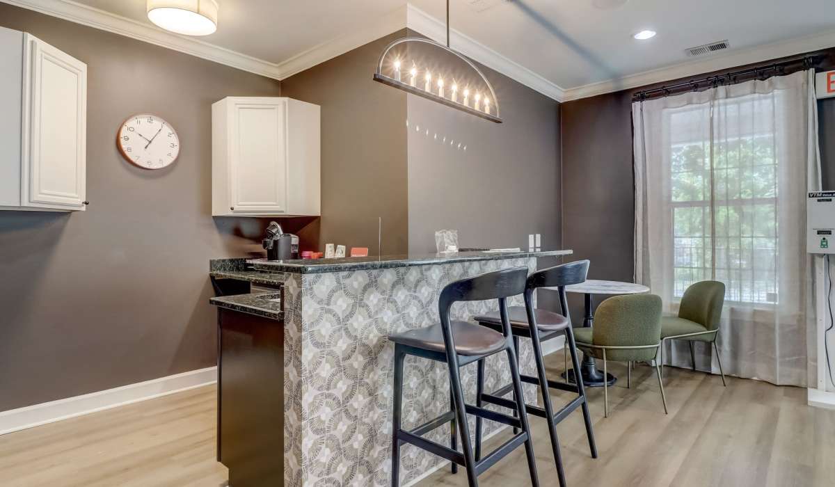 Apartment marble counter top at Parkway Grand in Decatur, Georgia