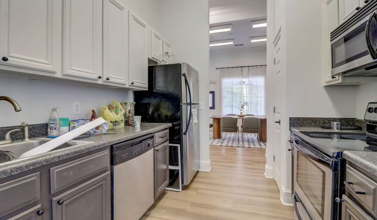 Apartment kitchen at Parkway Grand in Decatur, Georgia