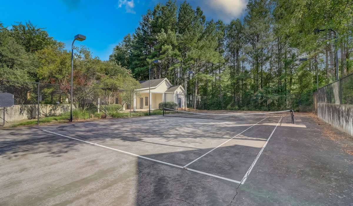 Outdoor tennis court at Parkway Grand in Decatur, Georgia