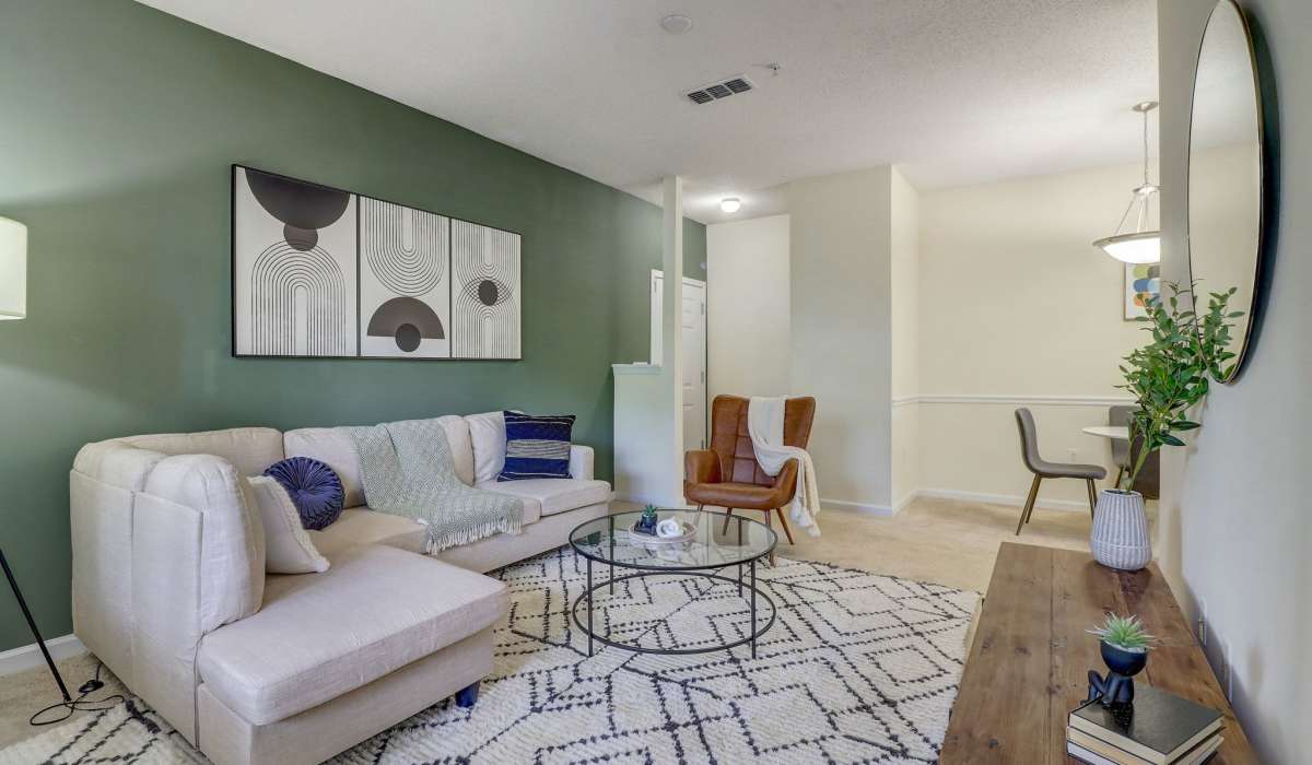 L-shaped sofa at Parkway Grand in Decatur, Georgia
