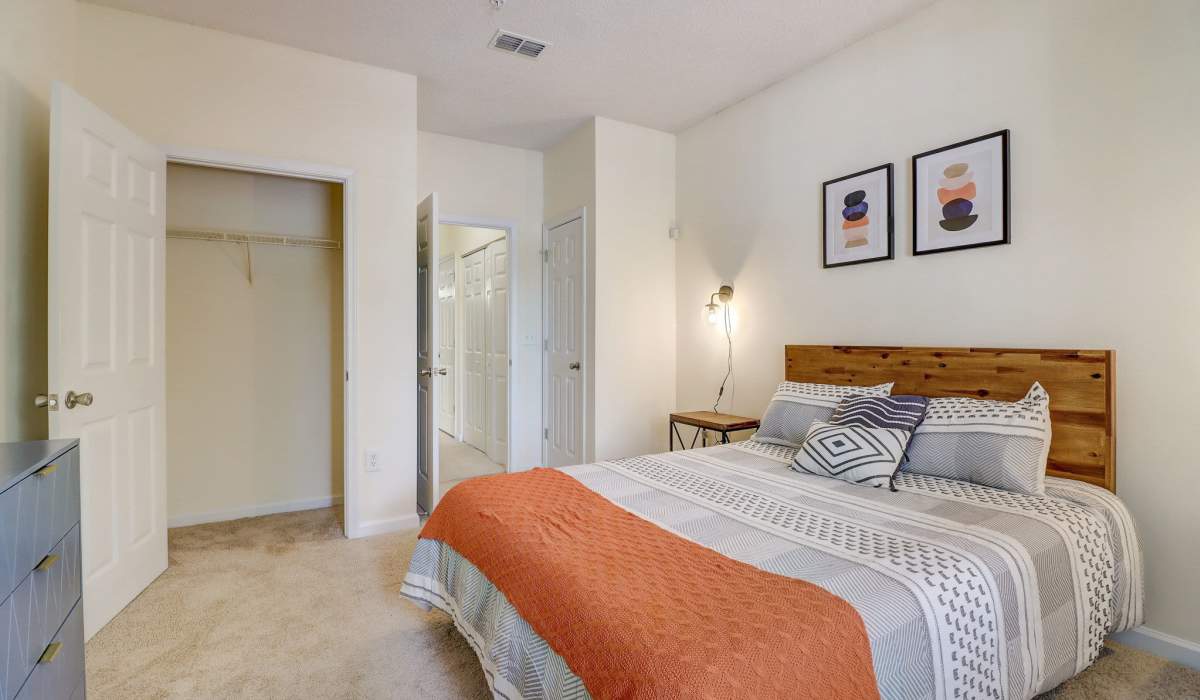 Modern bedroom light fixtures at Parkway Grand in Decatur, Georgia