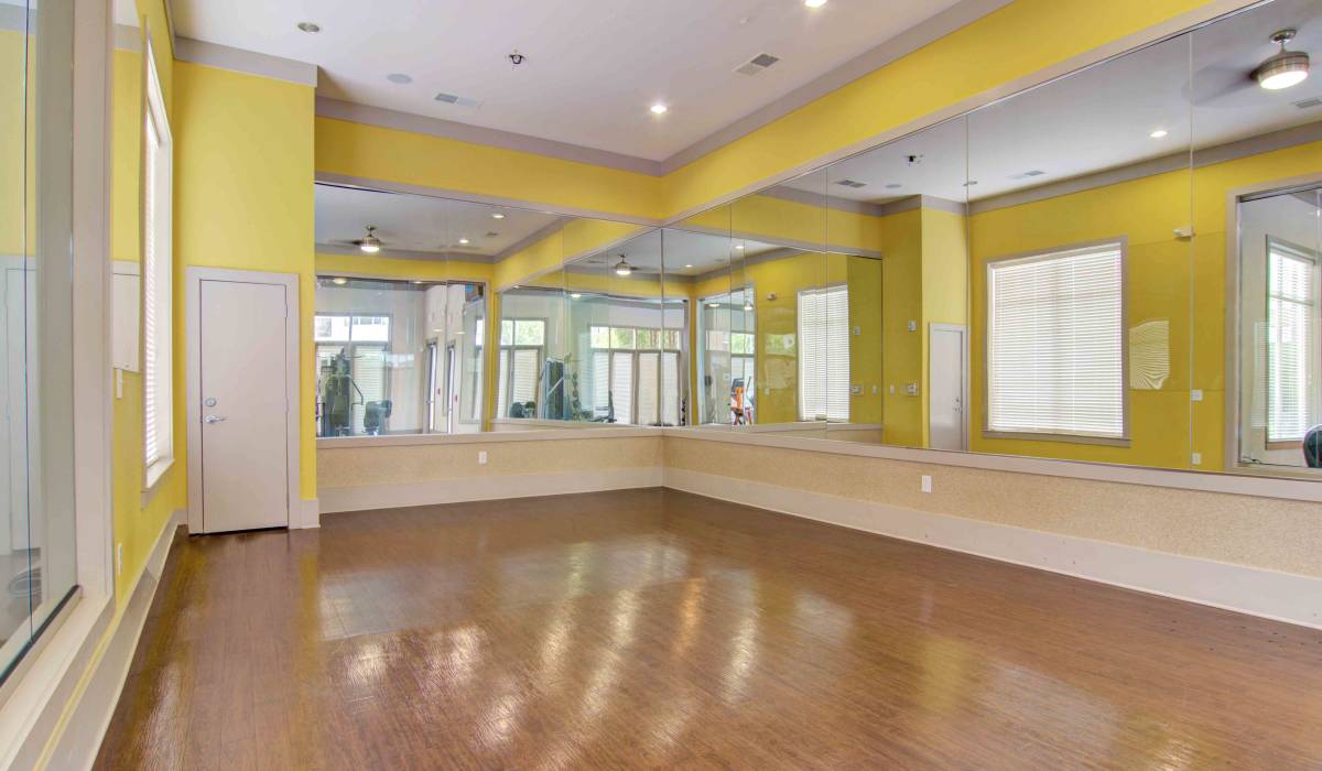 Aerobics studio at Twenty25 Barrett in Kennesaw, Georgia