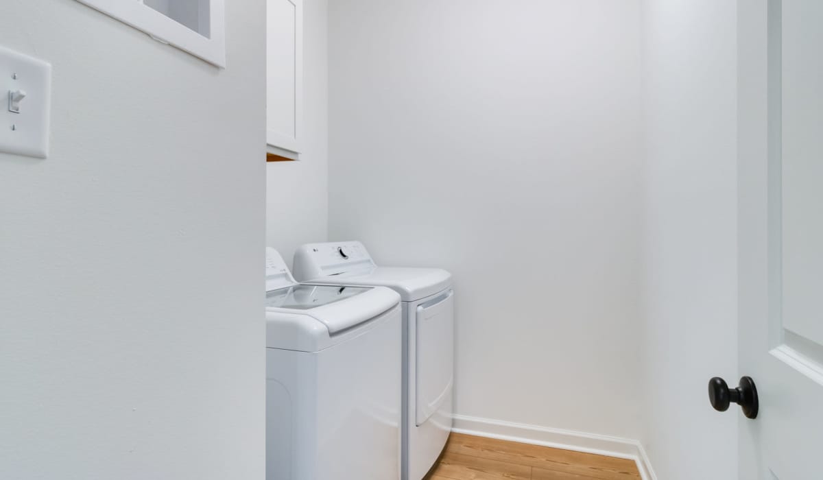 In-home washer & dryer at Cottages at Sugar Mill Pond in Youngsville, Louisiana