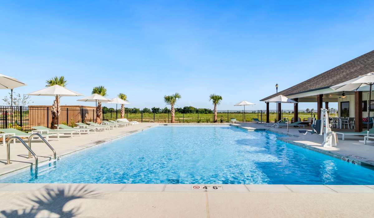 Swimming pool at Cottages at Sugar Mill Pond in Youngsville, Louisiana