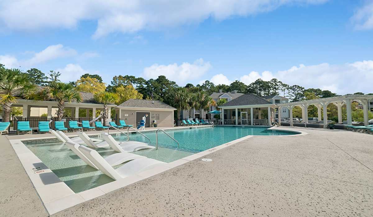 Swimming pool at The Apartments at Shade Tree in Johns Island, South Carolina