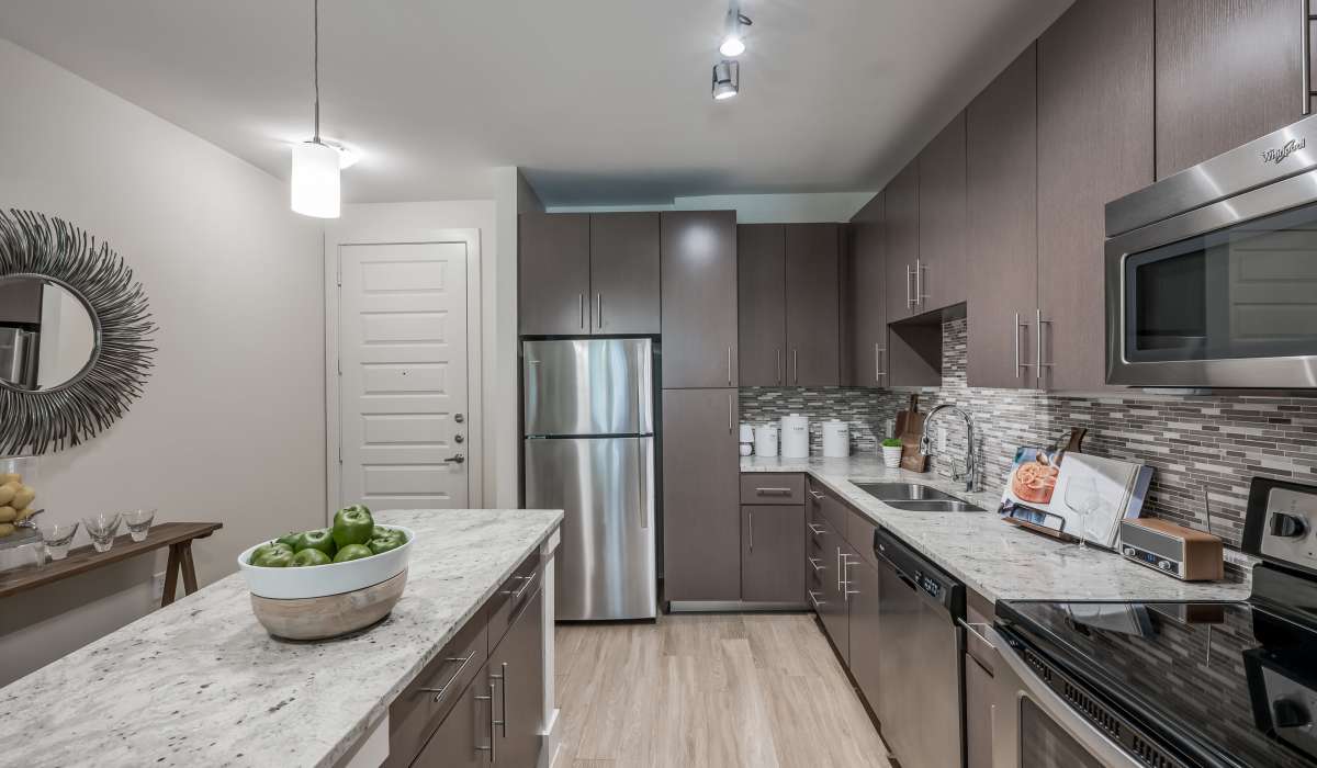 Beautiful modern kitchen at Tate Tanglewood in Houston, Texas