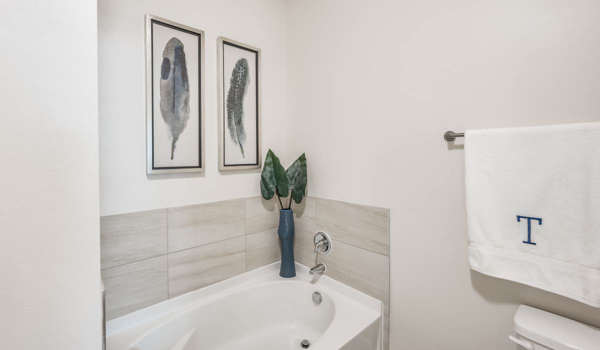 Bathroom with bathtub at Tate Tanglewood in Houston, Texas