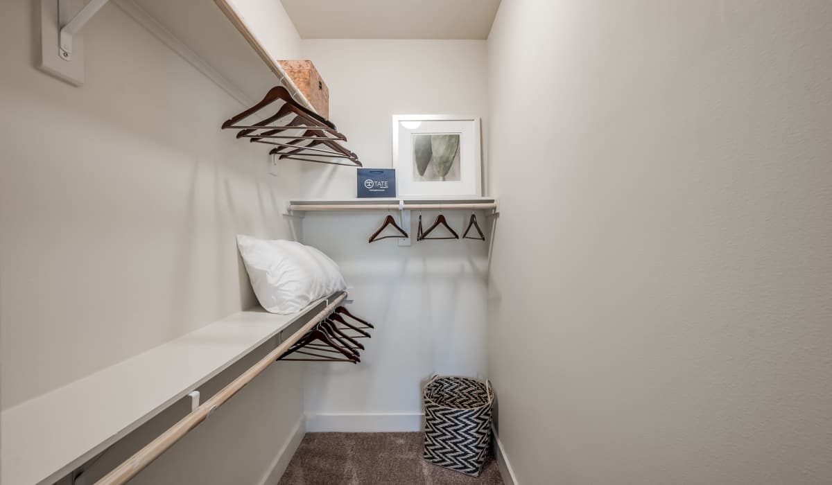 Oversized closet at Tate Tanglewood in Houston, Texas