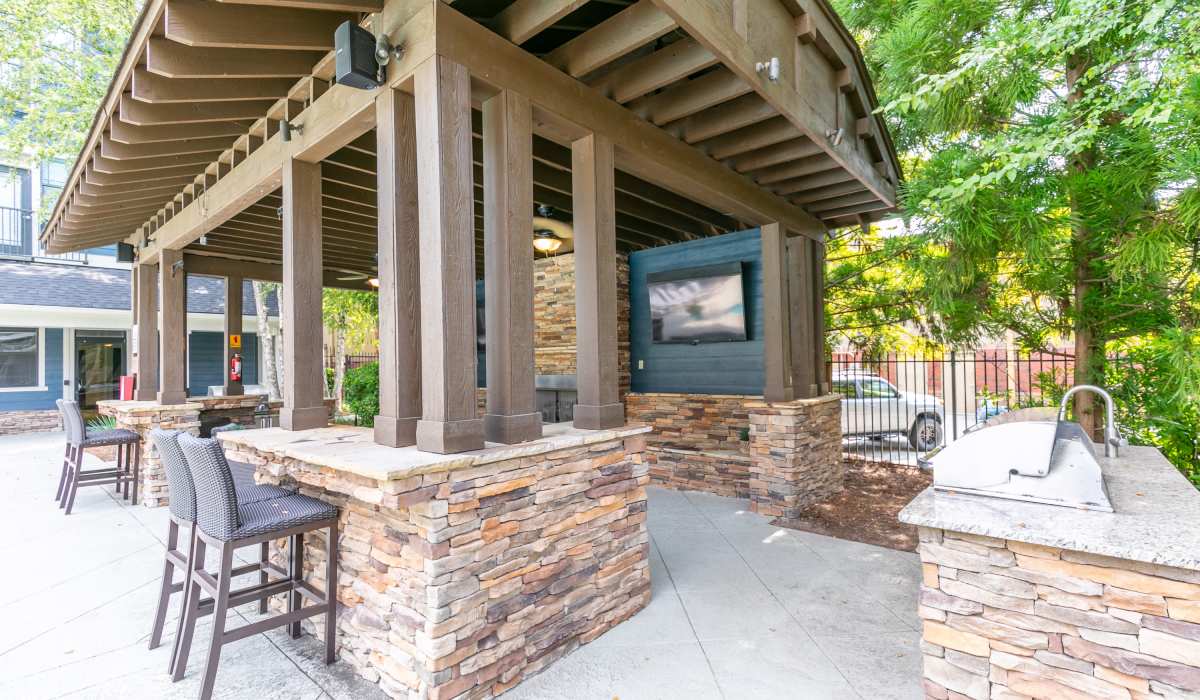 Grilling Station at The Reserve at Johns Creek Walk in Johns Creek, Georgia