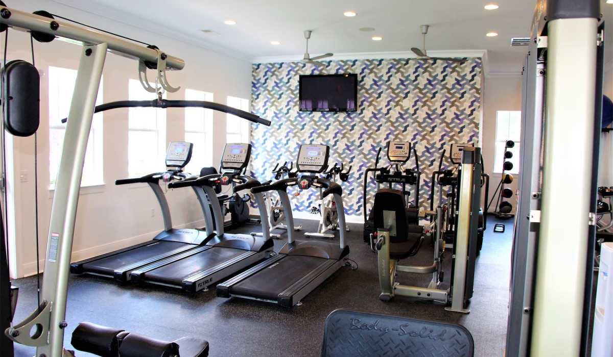 Fitness center with treadmill at Arch Street in Madison, Alabama 