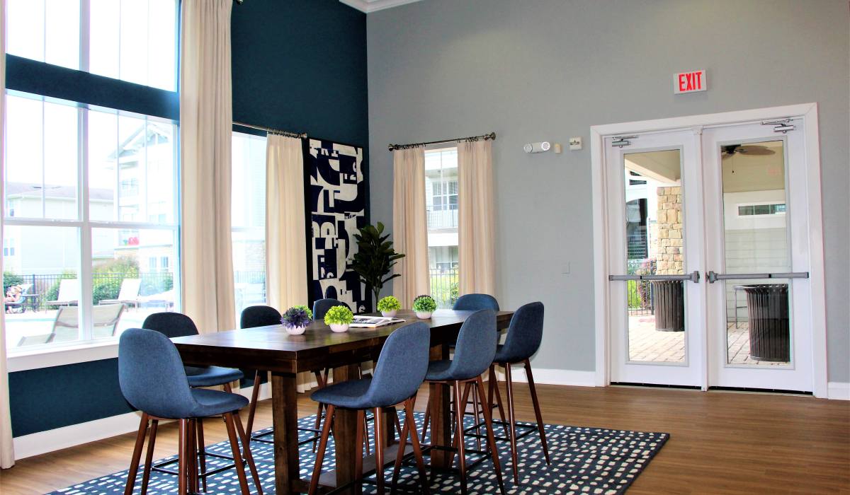 Clubhouse dinning space at Arch Street in Madison, Alabama