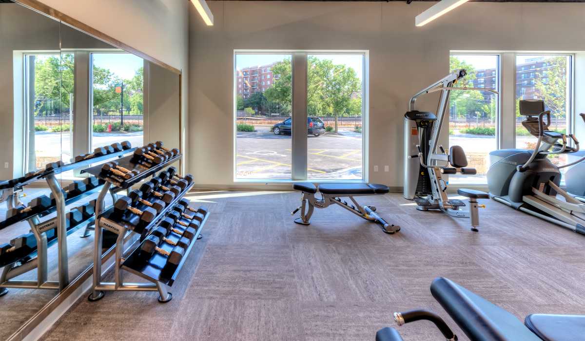 Game room at Ellison in Des Plaines, Illinois