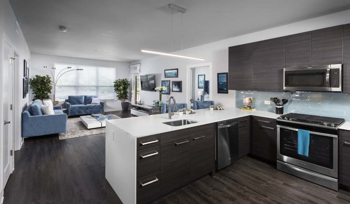 kitchen at The Residences at Hamilton Lakes in Itasca, IL
